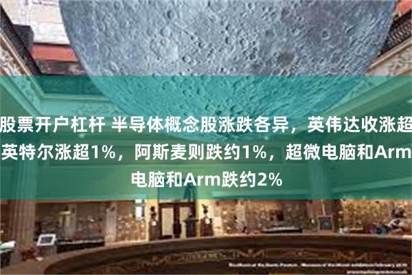 股票开户杠杆 半导体概念股涨跌各异，英伟达收涨超2.6%，英特尔涨超1%，阿斯麦则跌约1%，超微电脑和Arm跌约2%