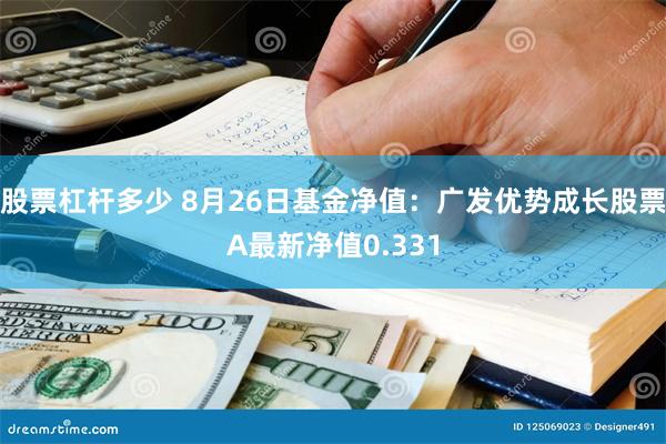 股票杠杆多少 8月26日基金净值：广发优势成长股票A最新净值0.331