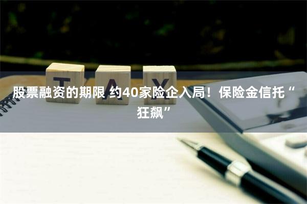 股票融资的期限 约40家险企入局！保险金信托“狂飙”